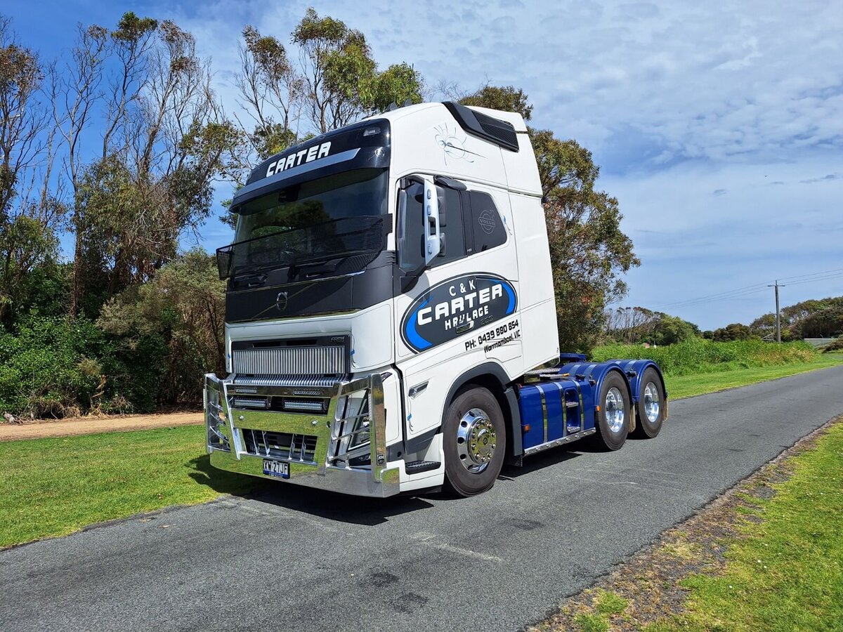 C & K Carter Haulage Truck ready for transport