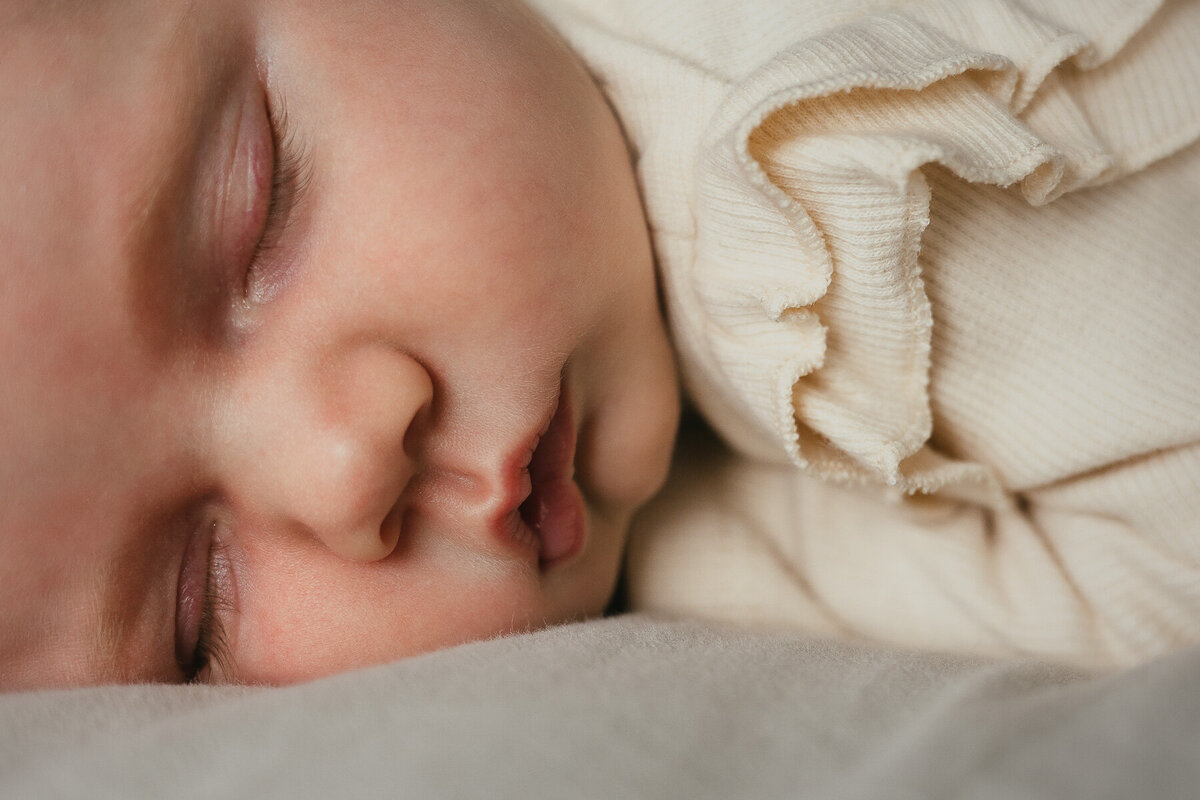 Close up foto newborn fotograaf