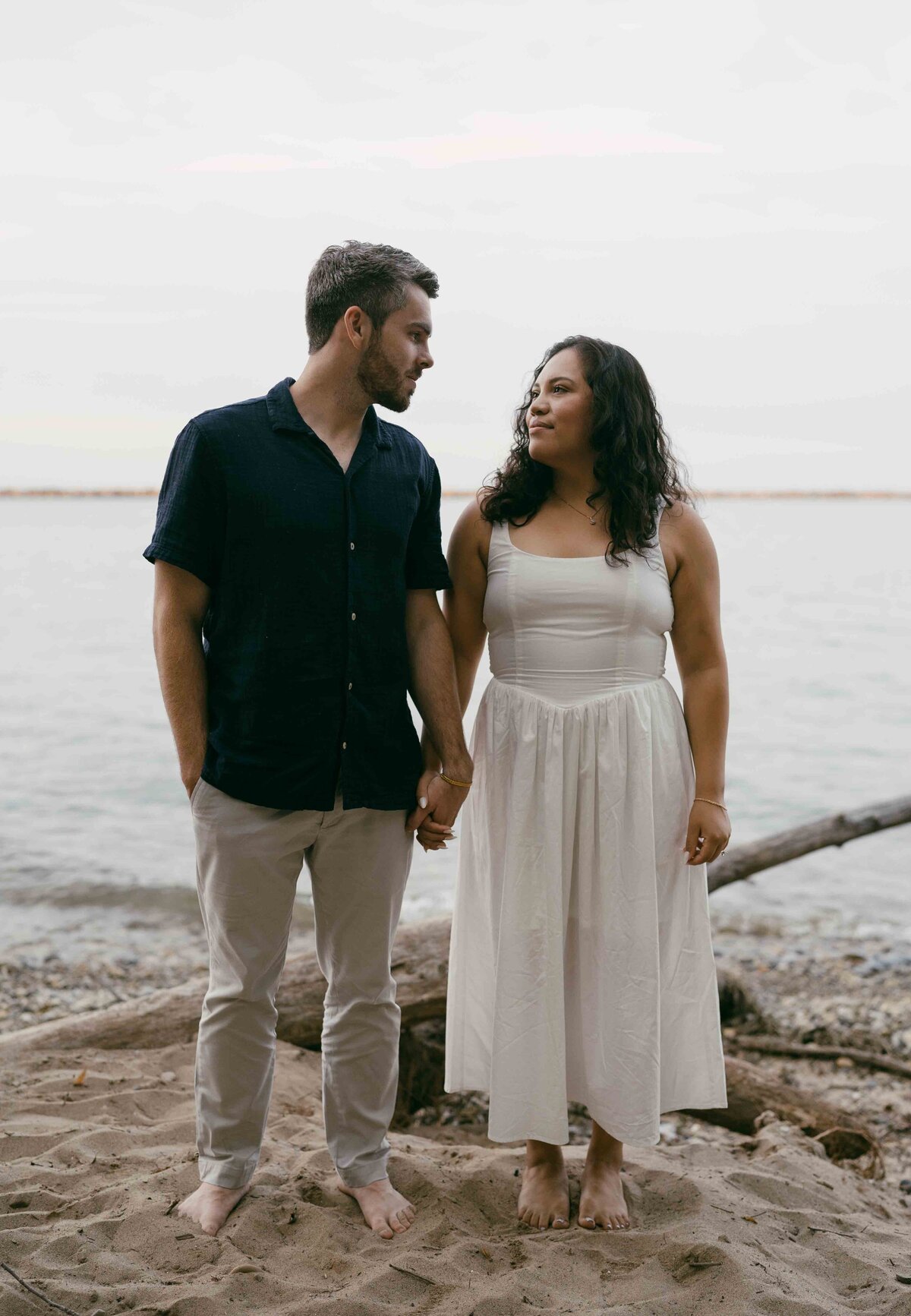 Intimate Engagement Session in downtown Milwaukee-22
