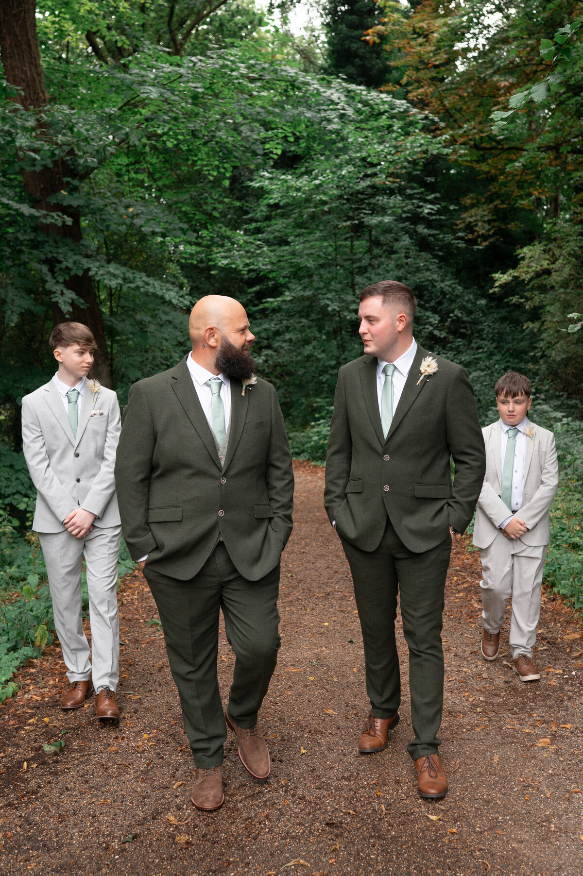 Groom and his best man and paige boys before ceremony - Wedding photography manchester
