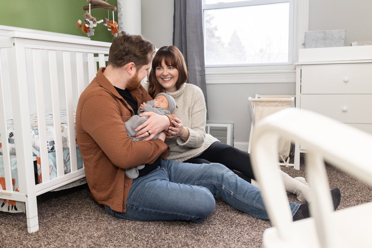 In home newborn photography in Macomb County MI