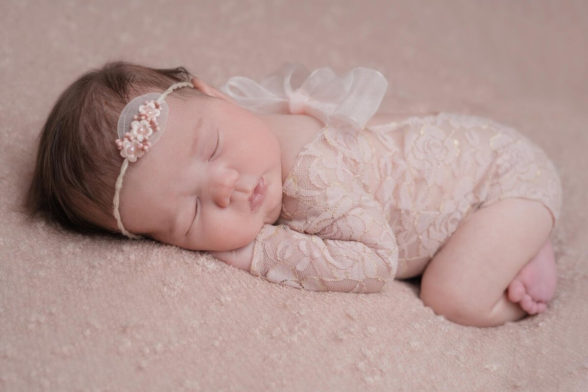 sweet little baby photos in pink