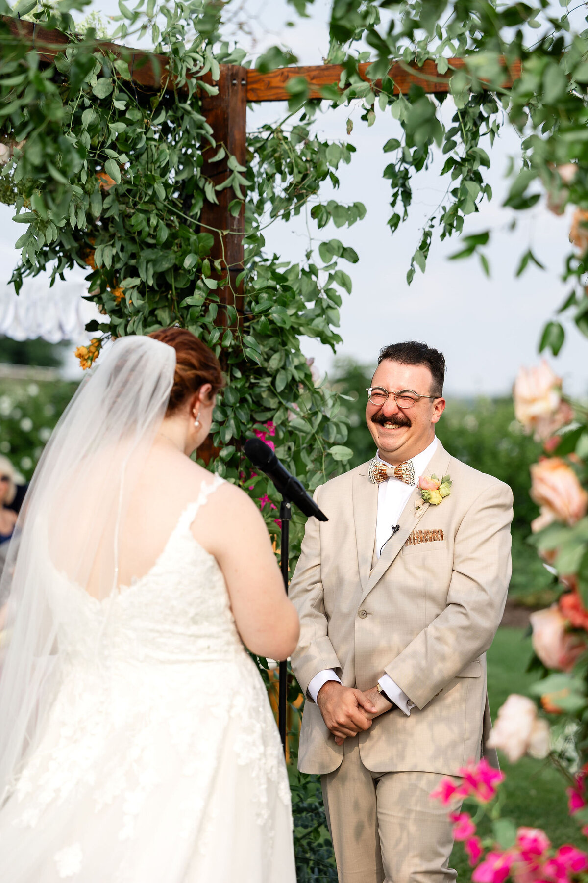 Colorful Vibrant Pink Yellow Orange Wedding Ceremony Flowers Inspo - Flowerwell - Verve Event Co (6)