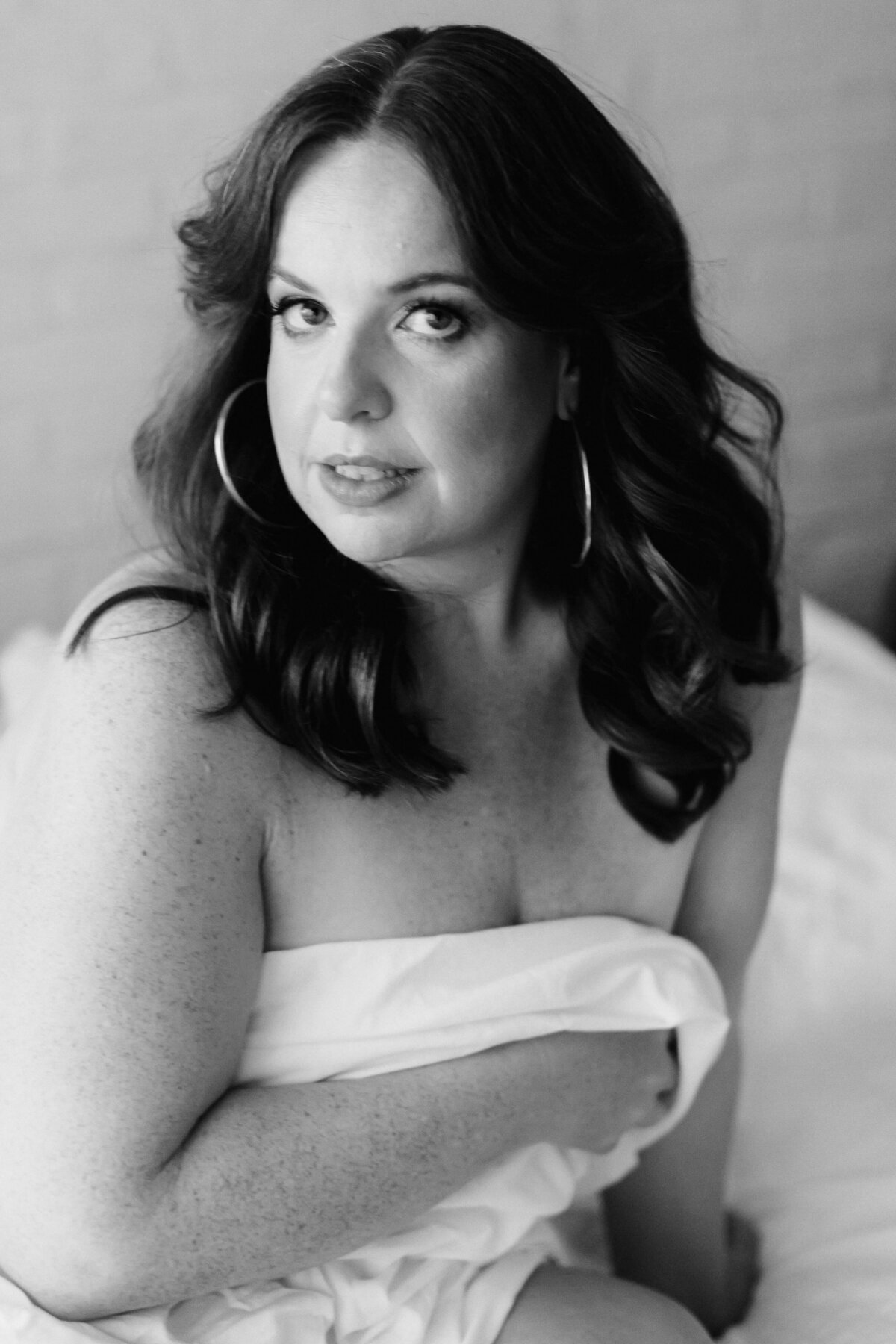 a natural light boudoir portrait taken in Charlotte, NC