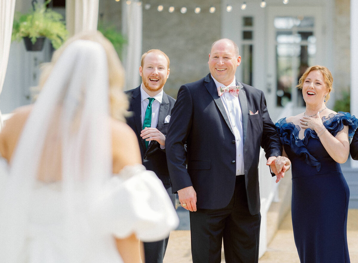 family sees bride