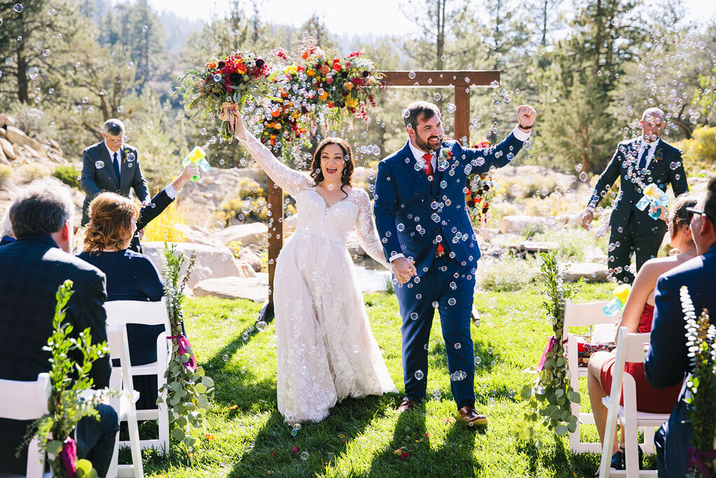 Ecstatic couple officially announced as newlyweds