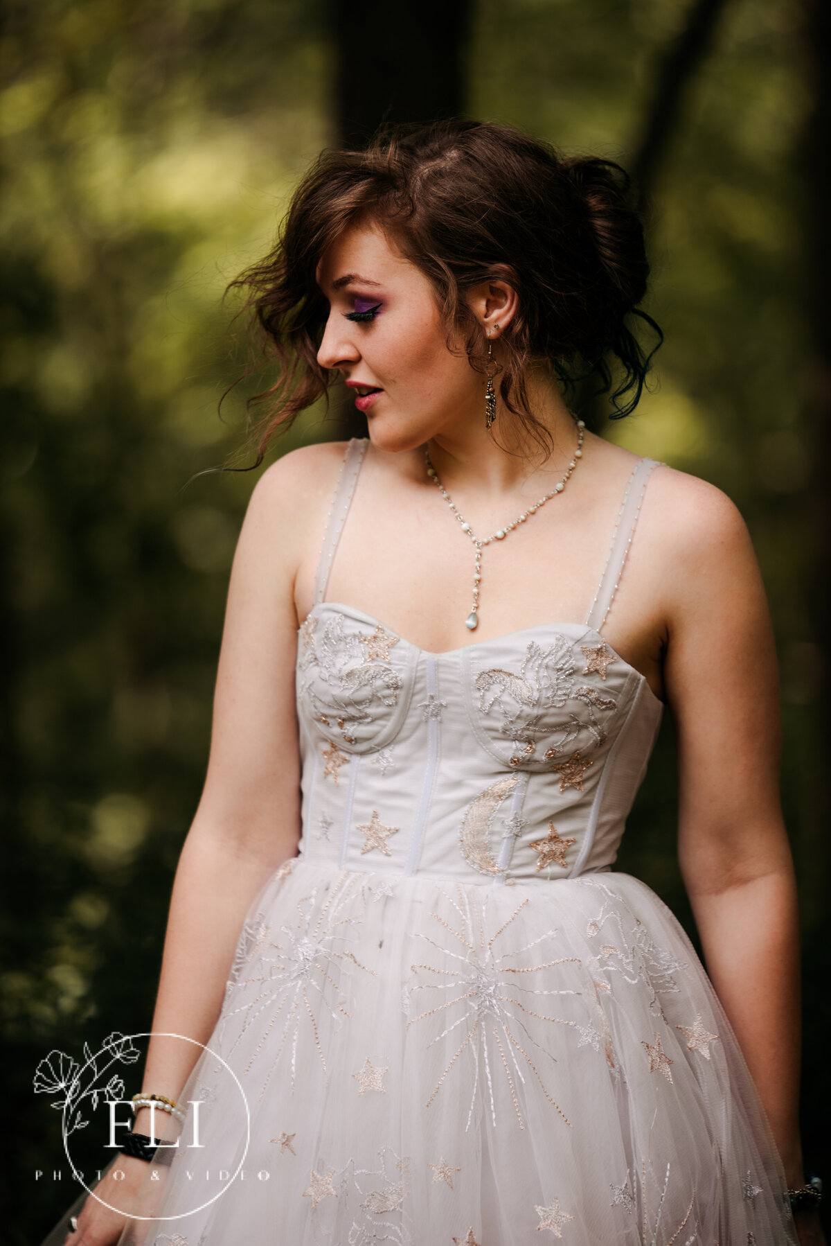 cincinnati ohio wedding photographer videographer unicorn dress unique gown 199