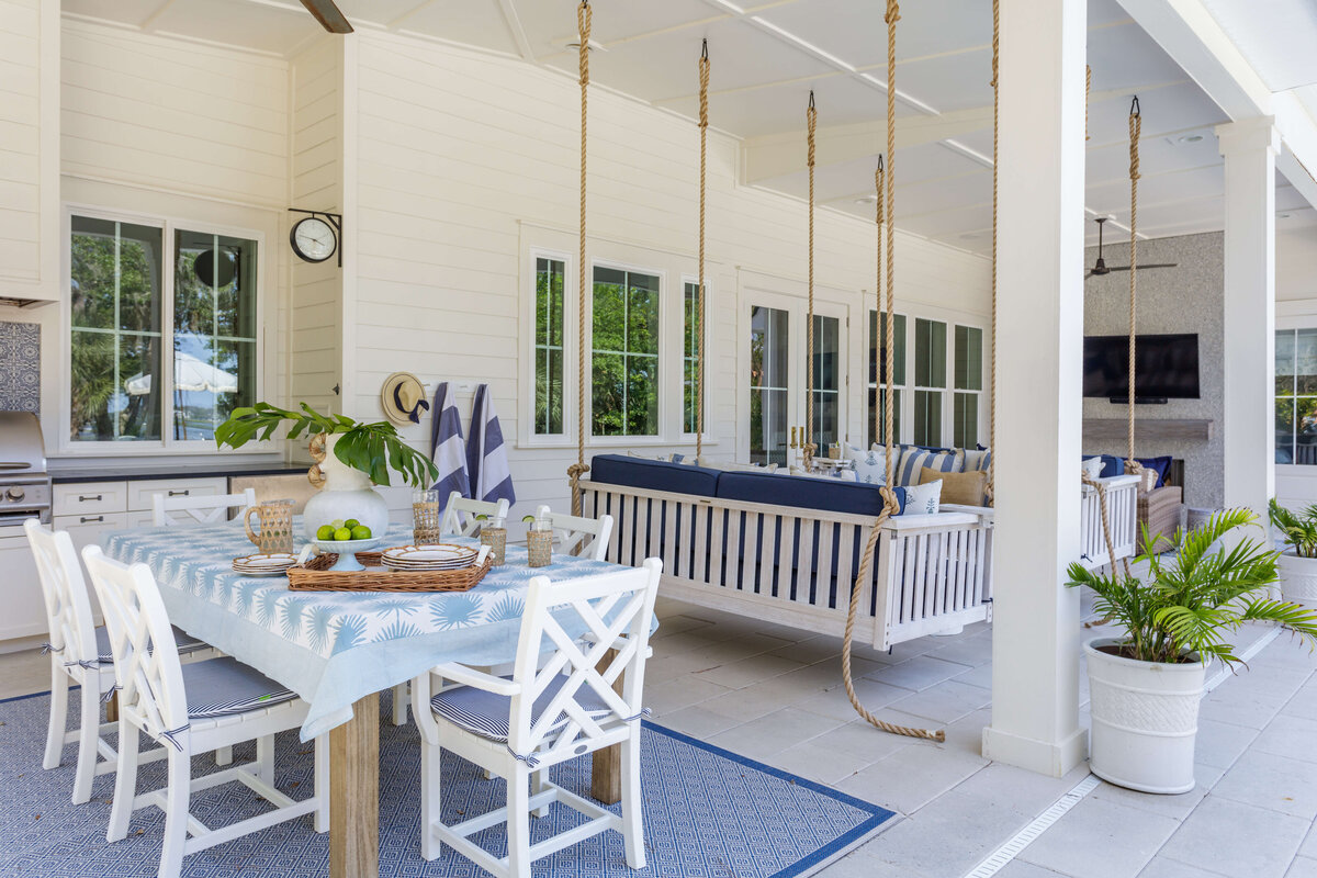 Lola Interiors Amelia Island Outdoor Dining