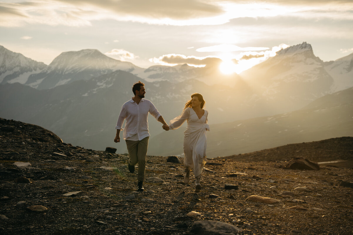 Switzerland sunrise elopement