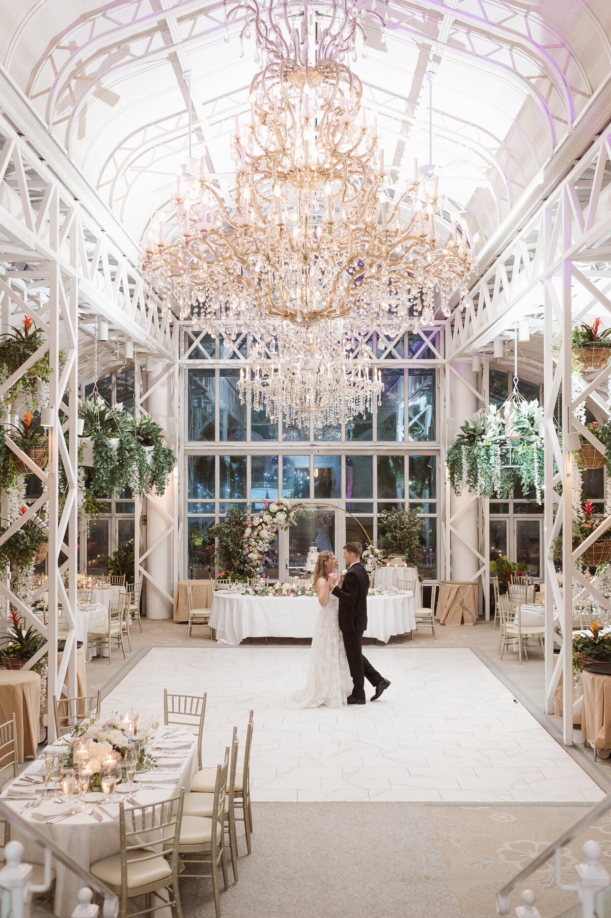 dreamy wedding photos at the madison hotel conservatory NJ