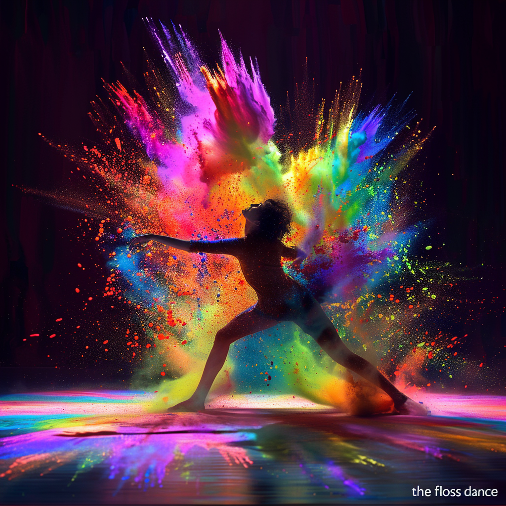 Colorful Pop Art Dancer in Star of Pop Art Showit Template Representing Modern Creativity
