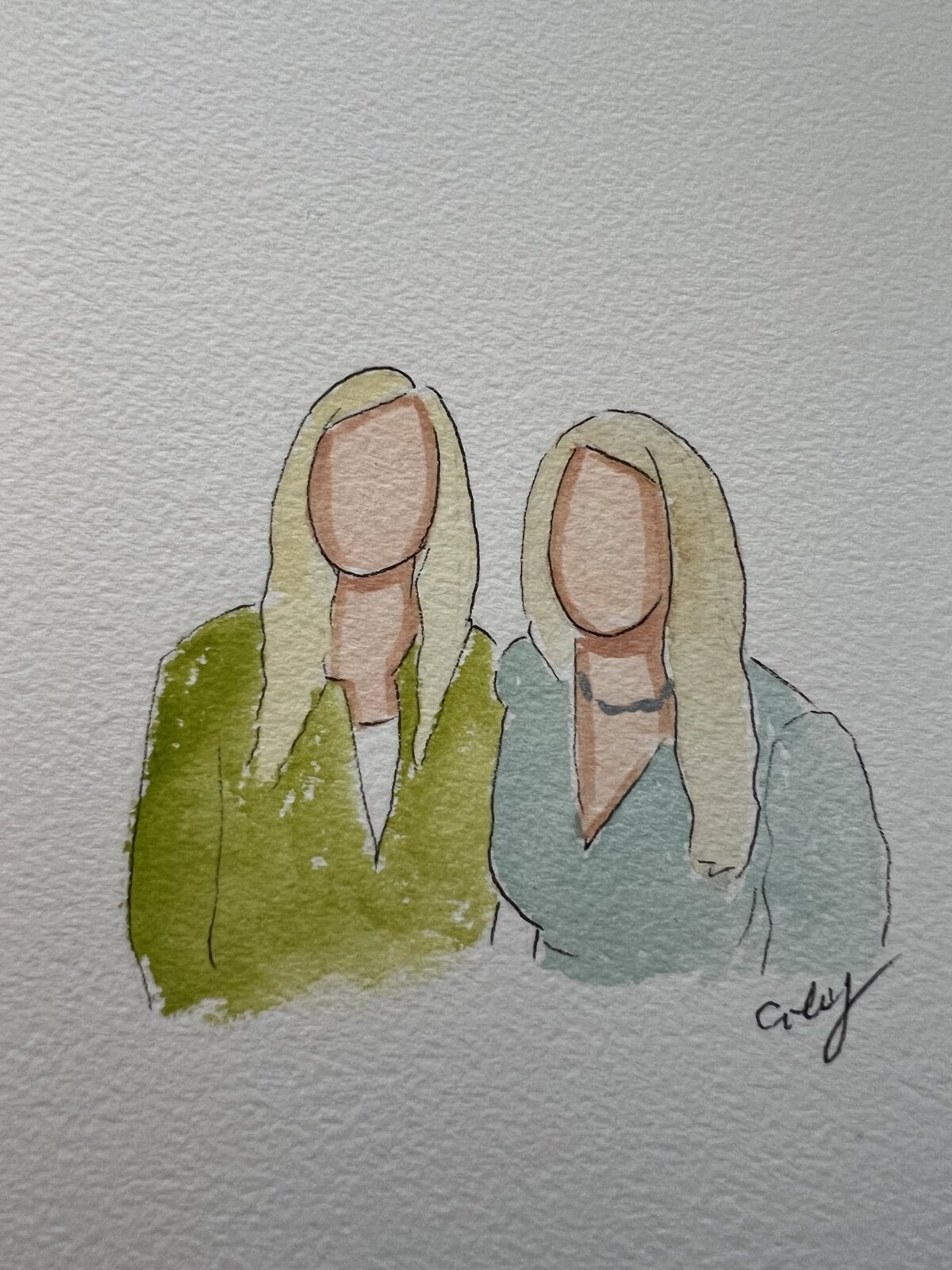 Rhode Island Artist painted couple