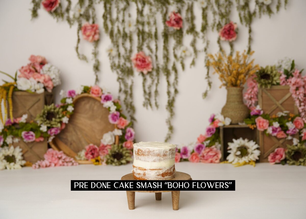 Cake Smash Boho Flowers