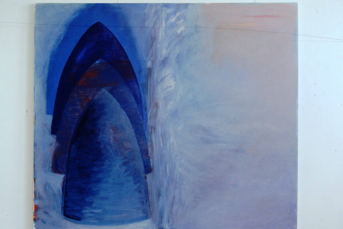 88 catherdral, oil on canvas, 1987, (approx. 180x200cm)_11zon
