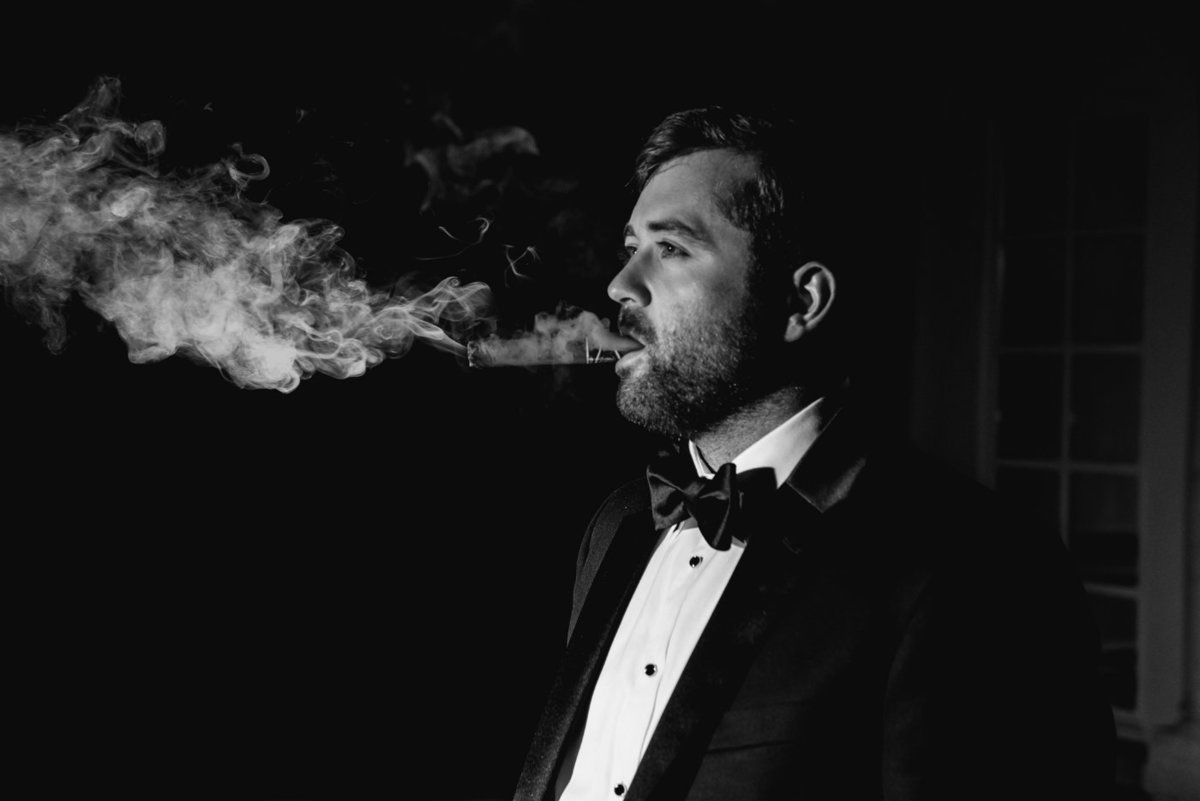 congressional country club groom smoking cigar