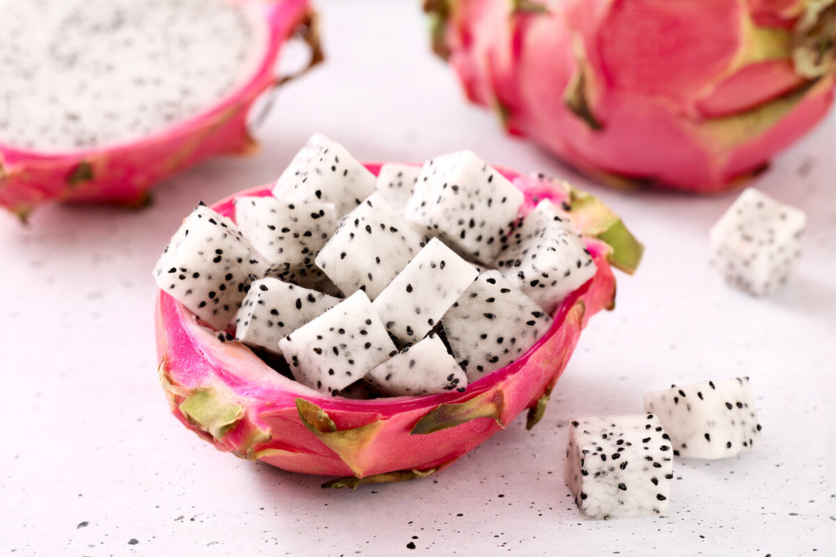 Dragon Fruit Cubed