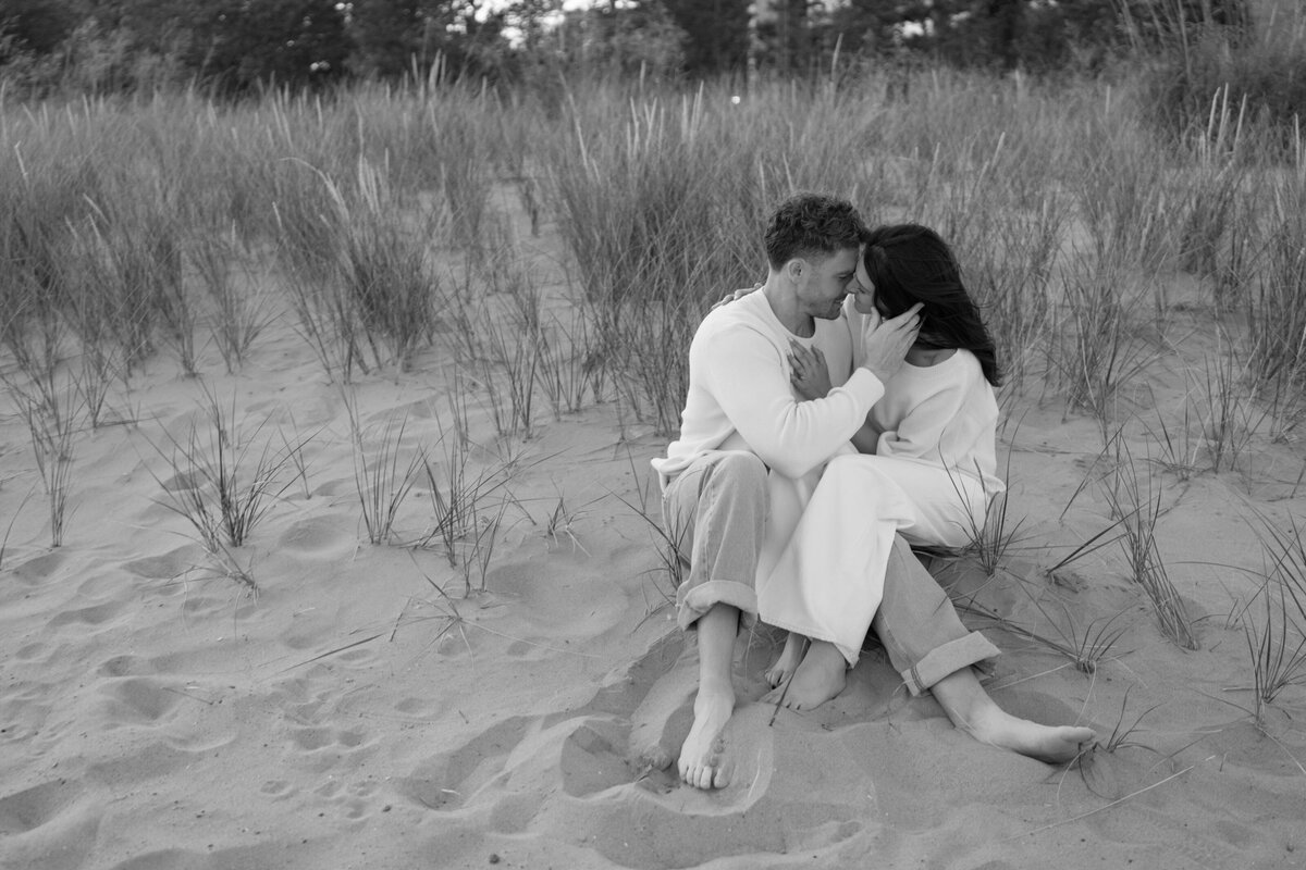 Aspen-Avenue-Chicago-Wedding-Photographer-Engagement-Session-Northwestern-University-Evanston-Prada-Puppy-Editorial-Candid-Stylist-Beach-82