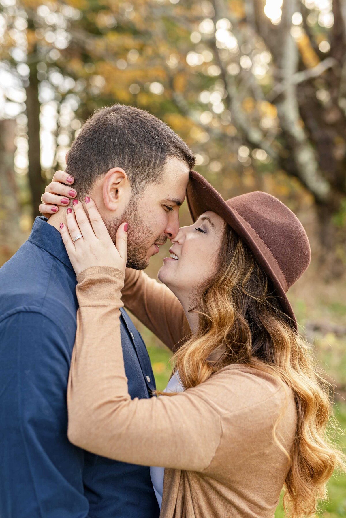 Kate and Zach’s fall engagement session photographed by Schwalbs Photography