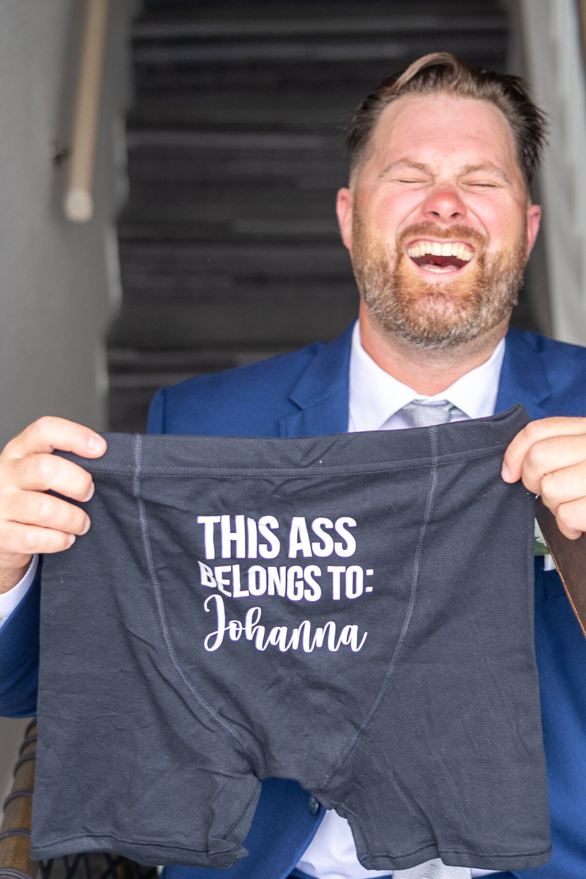 silly pre-wedding gift to groom