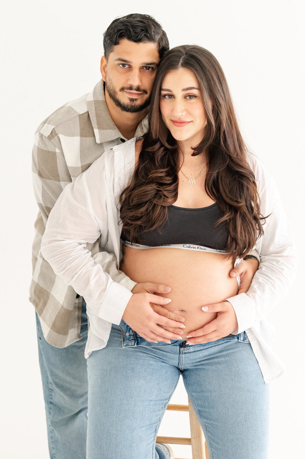Maternity Session in studio at The Visuals in Winter Park, Fl