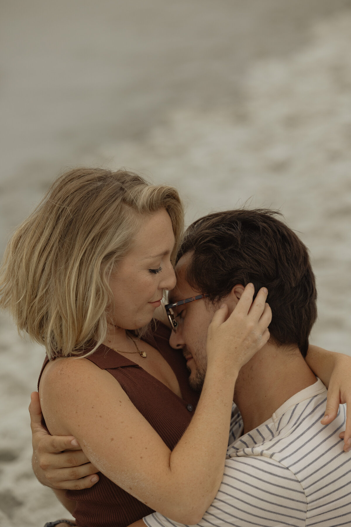 couples beach session st augustine florida