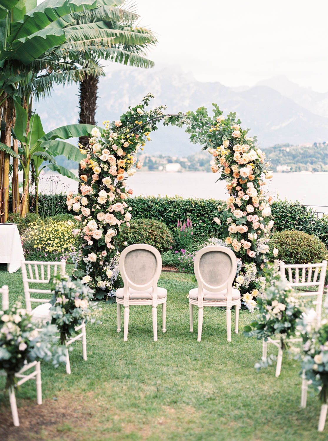 Wedding ceremony setup