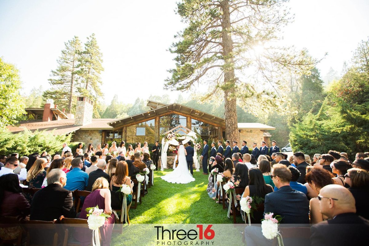 San Moritz Lodge wedding ceremony