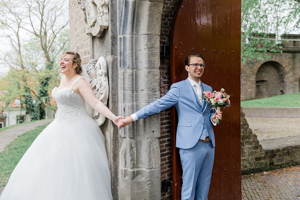 bruidsfotografie first look noord-holland strand