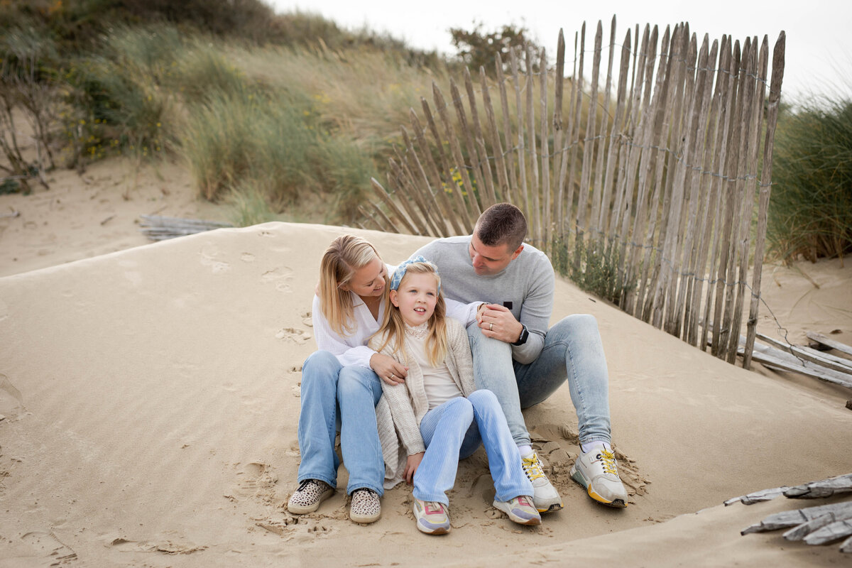 gezinsfotografie op strand