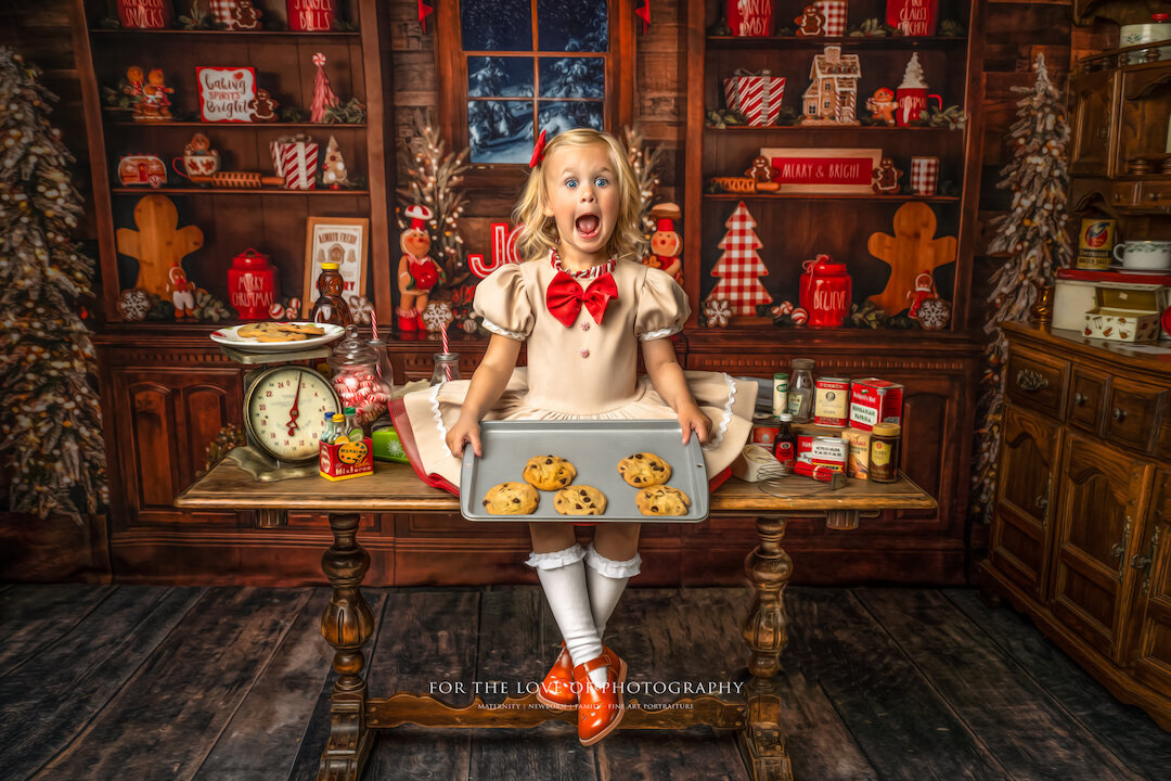 Baking with Santa Christmas Photography by For The Love Of Photography