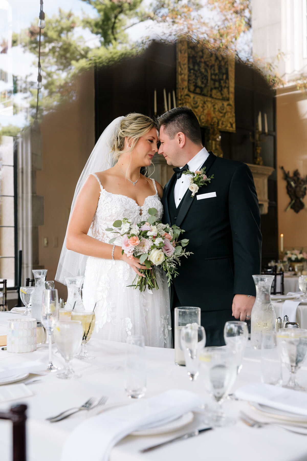 Romantic church wedding in Ohio of Emilee and Mike, filled with joyful and timeless moments, captured by Selah Photo Co.