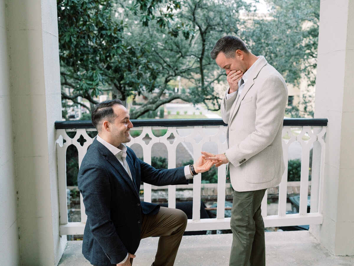 Same Sex Couple Proposal in Charleston, SC - Photo by Philip Casey Photography