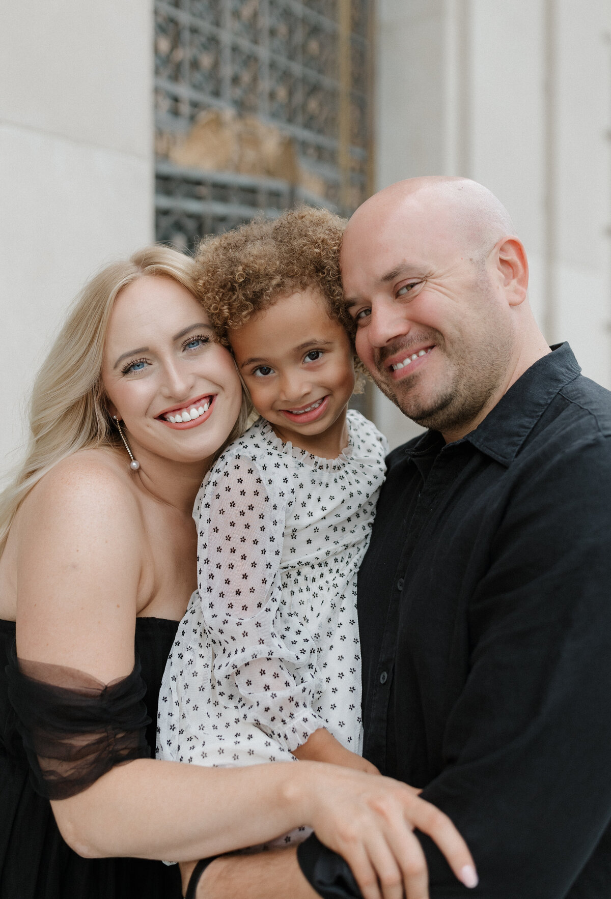 Indianapolis family photography parents with toddler
