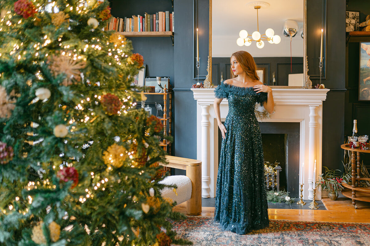 86 - Christmas Elopement Photo Shoot - Tall House On The Square -  Maila Enea Events  - Joana Senkute Photography - London