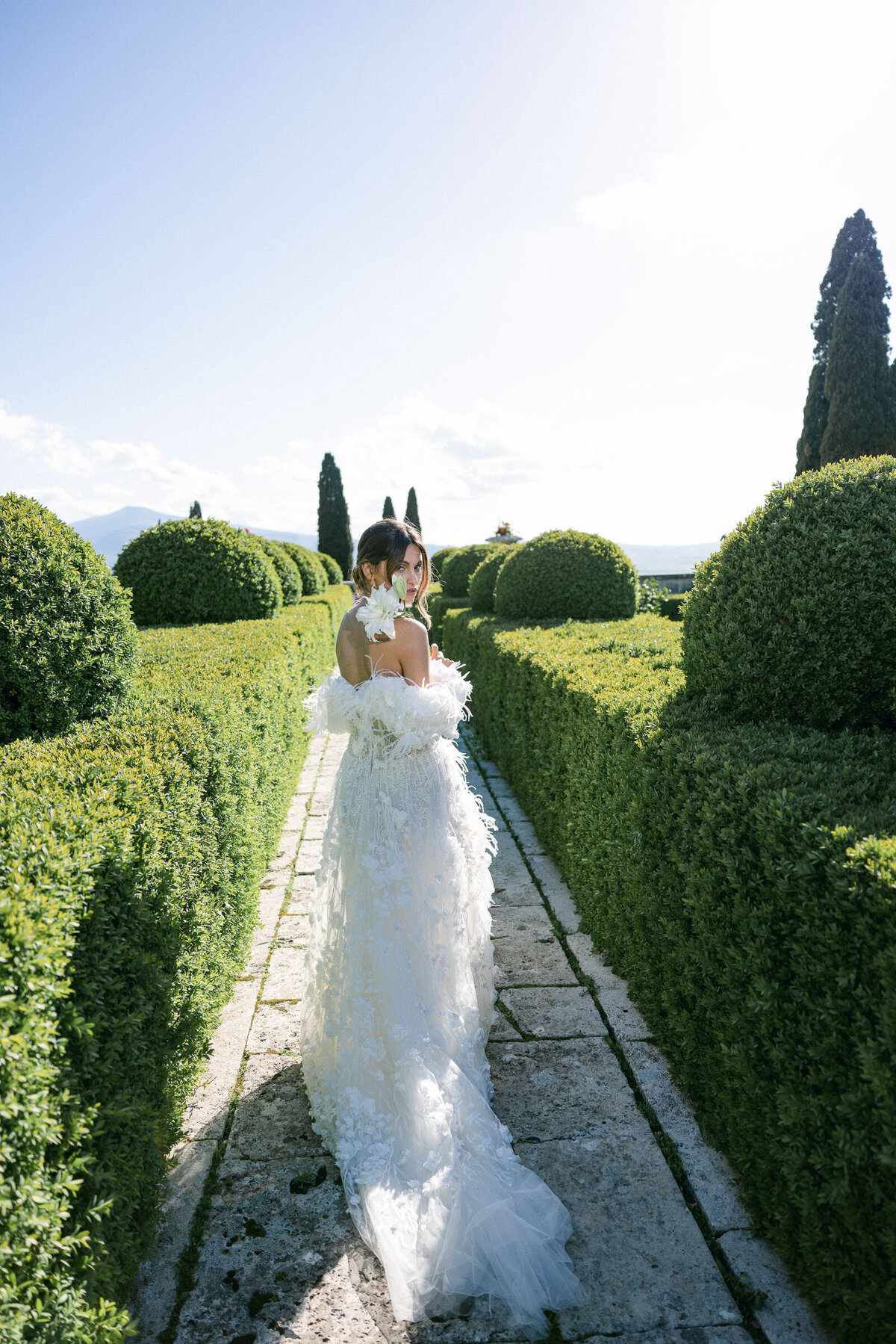 wedding  photoshoot La Foce Villa Tuscany 26