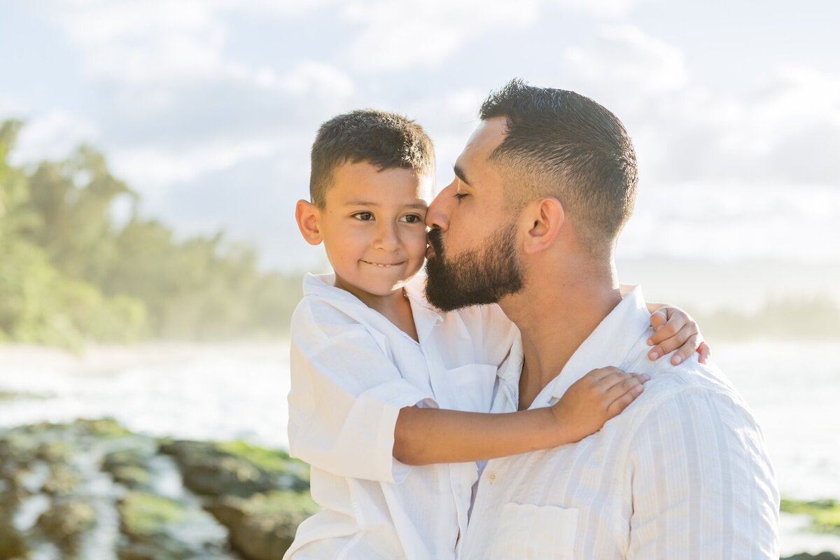 Absolutely lovely shot of father and son