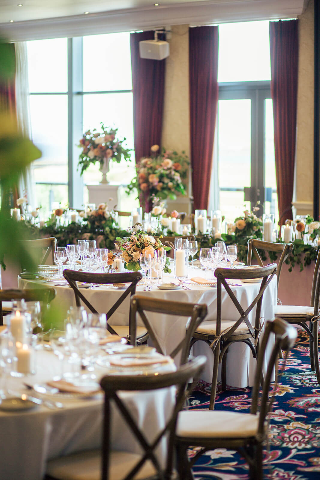 wedding reception flowers
