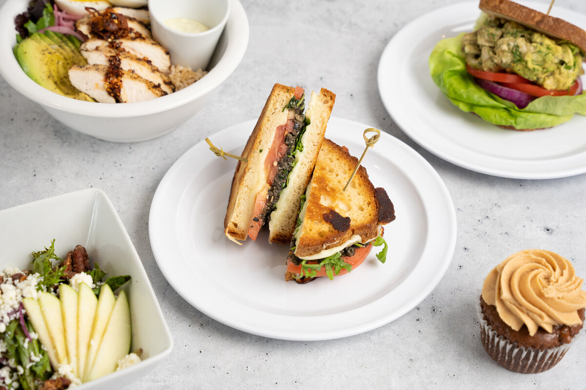 Sandwiches and salads at Mason Dixon Bakery & Bistro