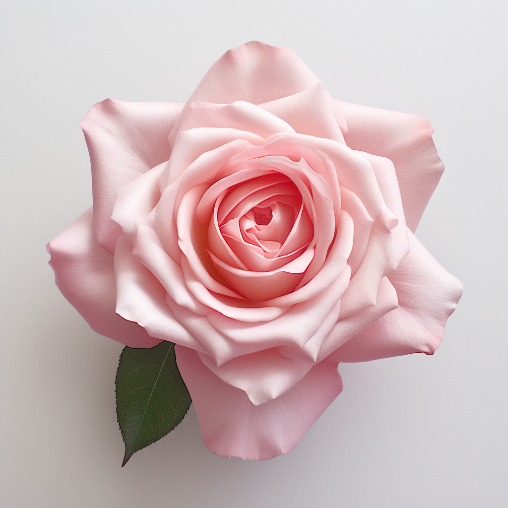 ygioots_photo_realistic_single_pink_rose_top_view_--stylize_50__f53bd9b2-936a-407f-bd66-ceb670b05dd5