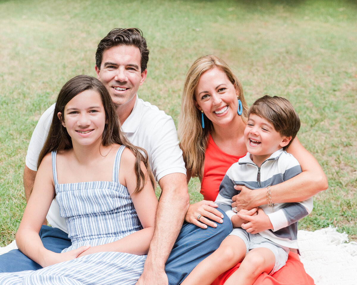 red and blue family portrait-1