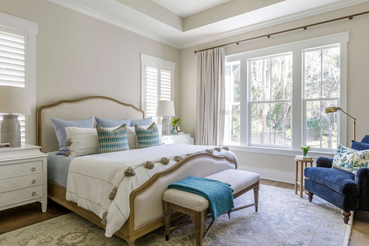 Fernandina Beach Primary Bedoom LolaInteriors