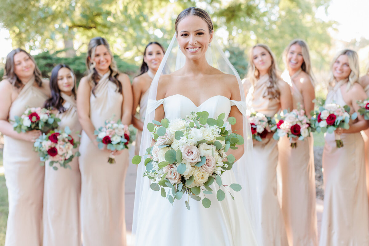 Bridal portraits at Tower Grove Park in St. Louis Missouri