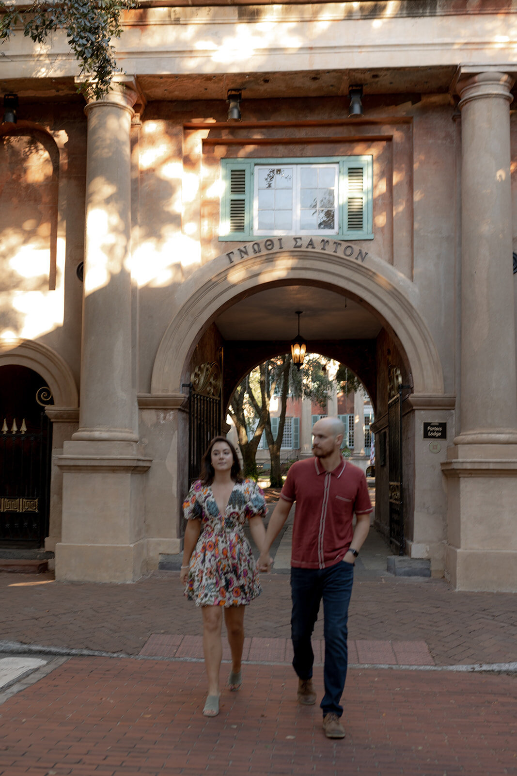 Engagement photos at the The Cistern - College of Charleston