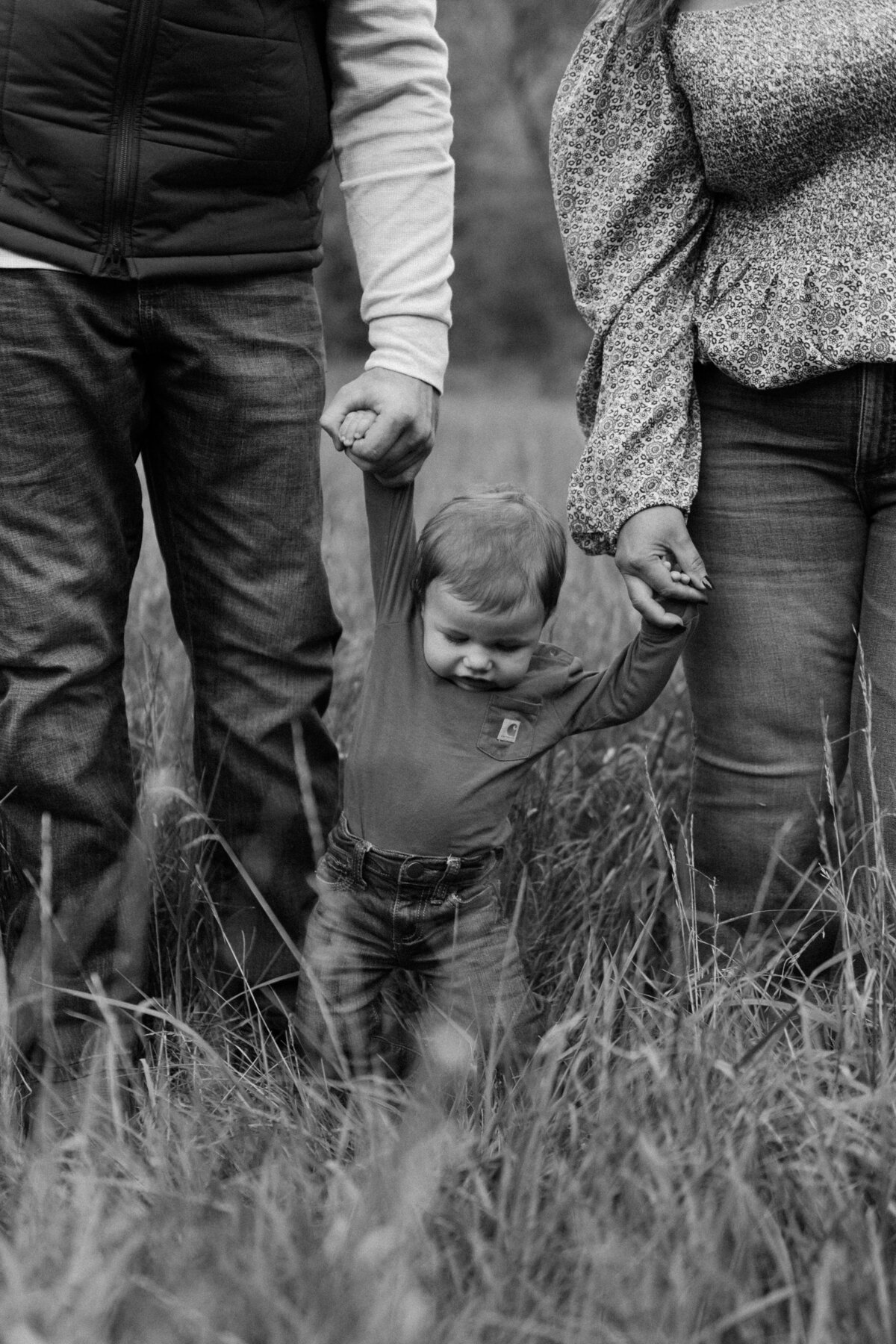 Fall family portrait ideas with an infant