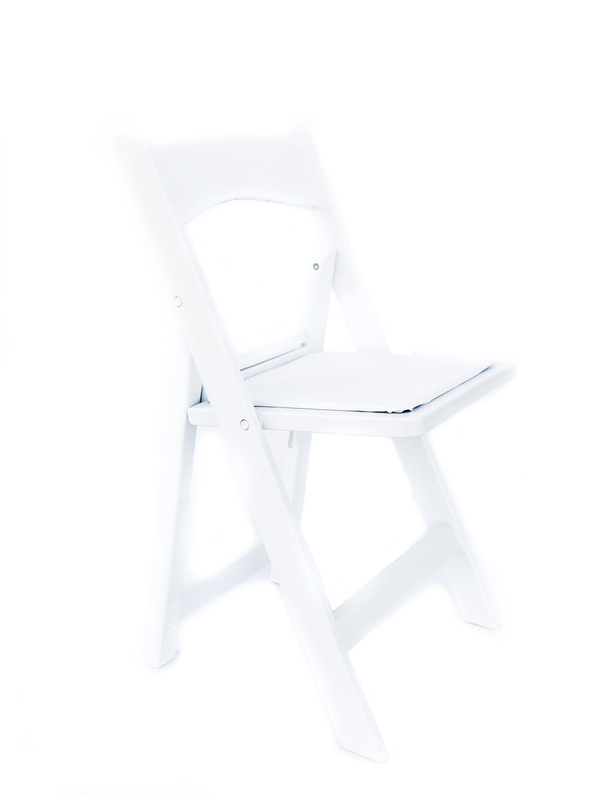 White Resin fold up chair
