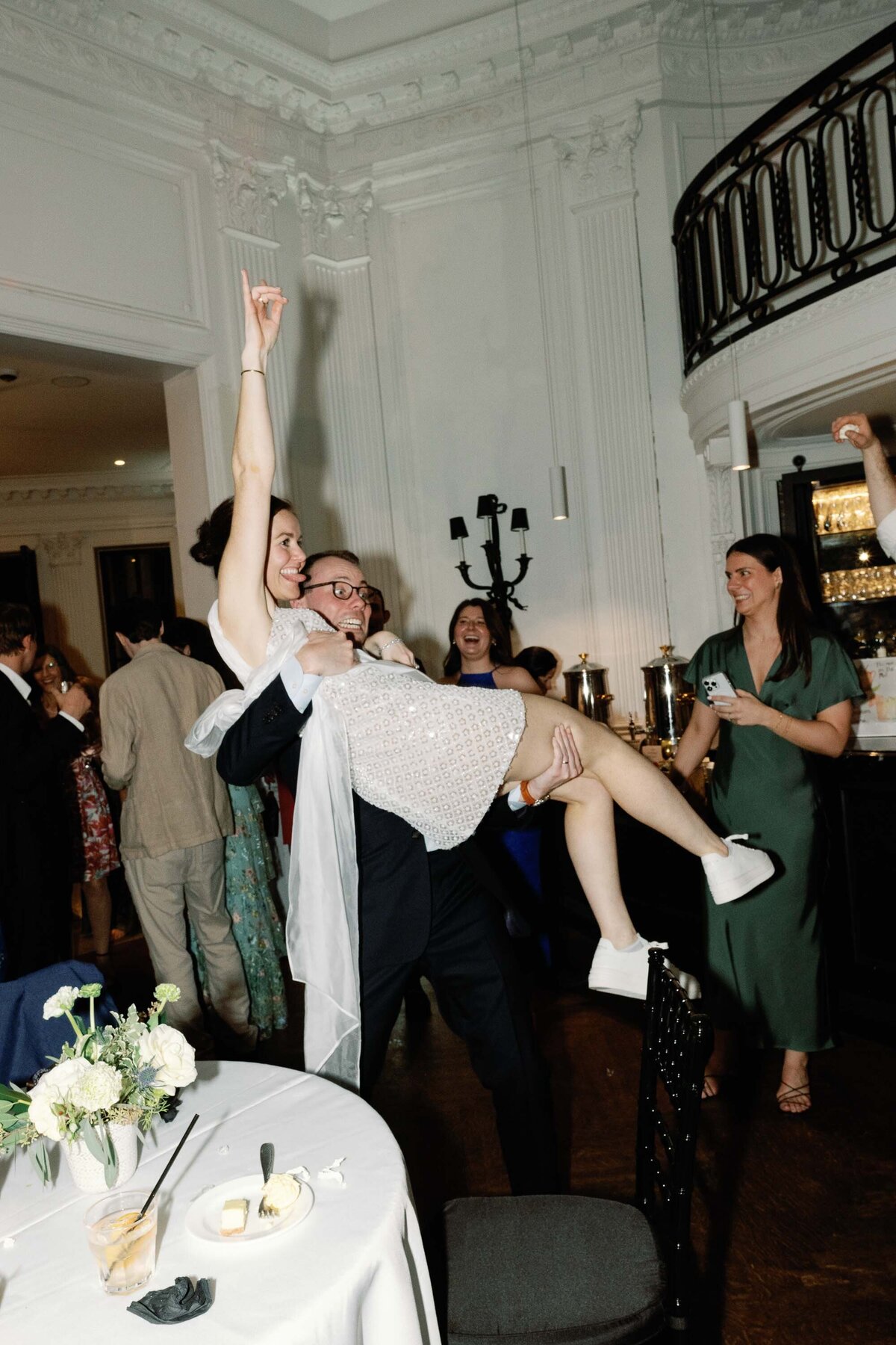 dance recepetion at Washington DC wedding at patterson mansion