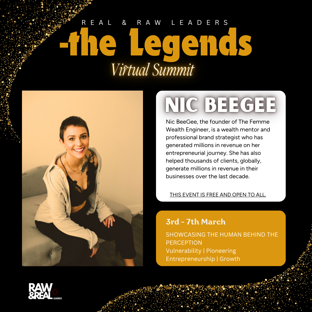 Nic Beegee legends summit real and raw leaders