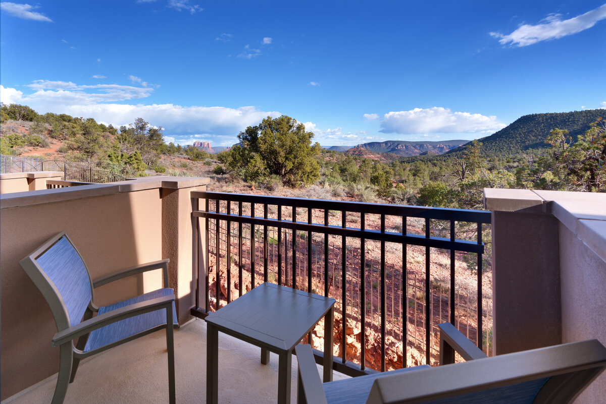 Scenic view from guest room suites at Courtyard Marriott in Sedona Arizona