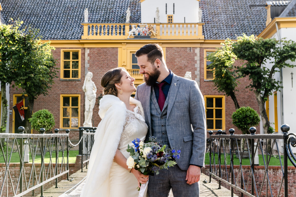 Trouwen Landgoed Fraeylemaborg, bruidsfotograaf Groningen, trouwen in Groningen (31)