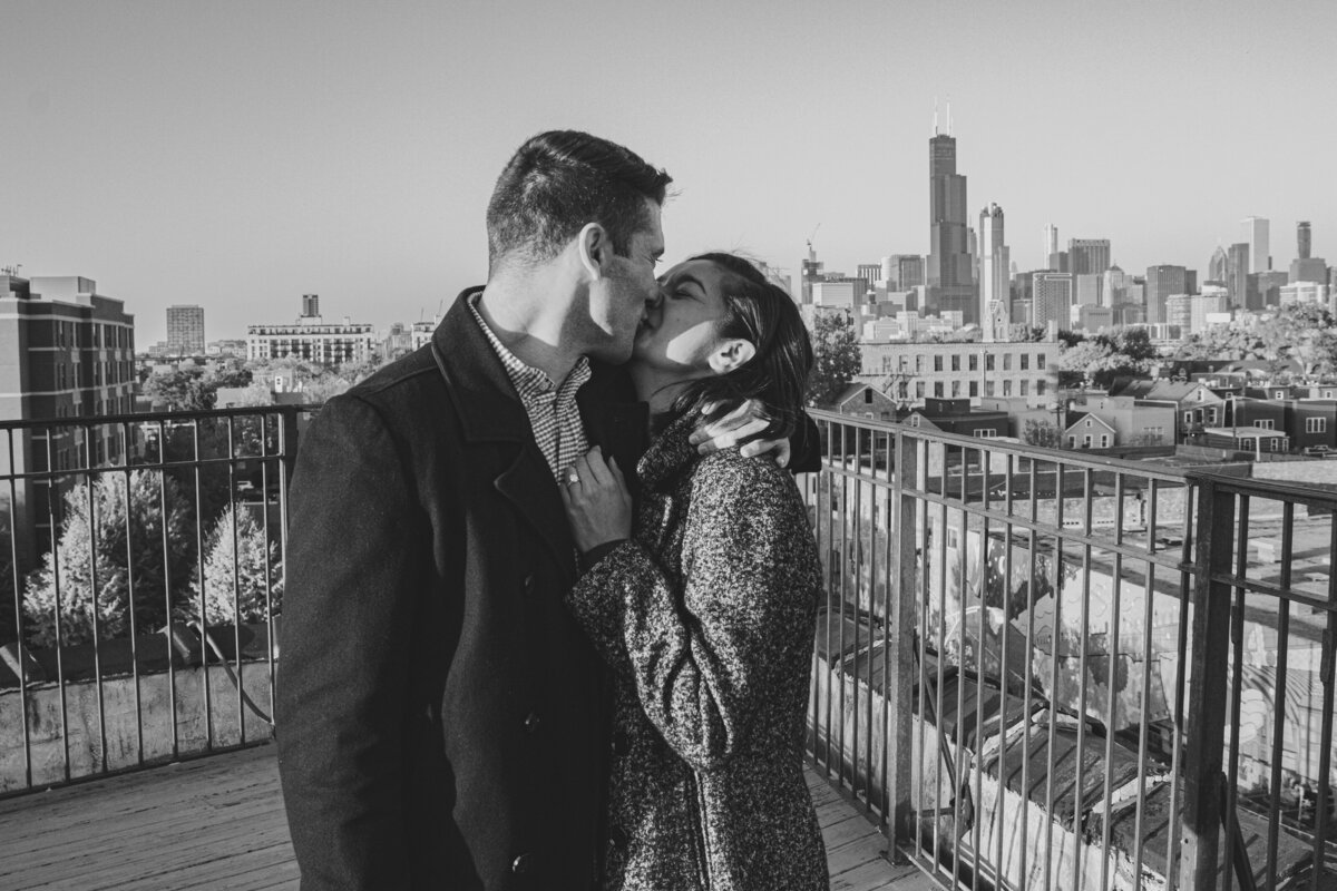 A gorgeous proposal on the Lacuna Loft rooftop